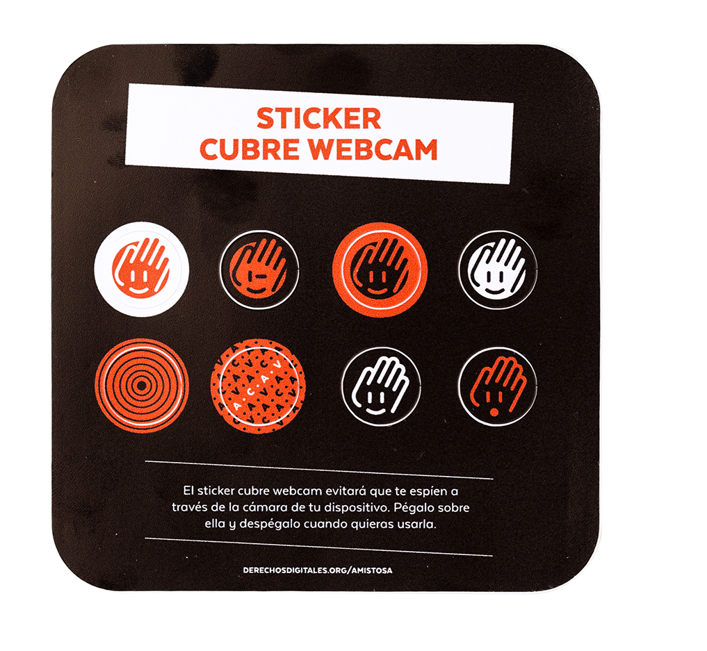 Sticker cubre webcam