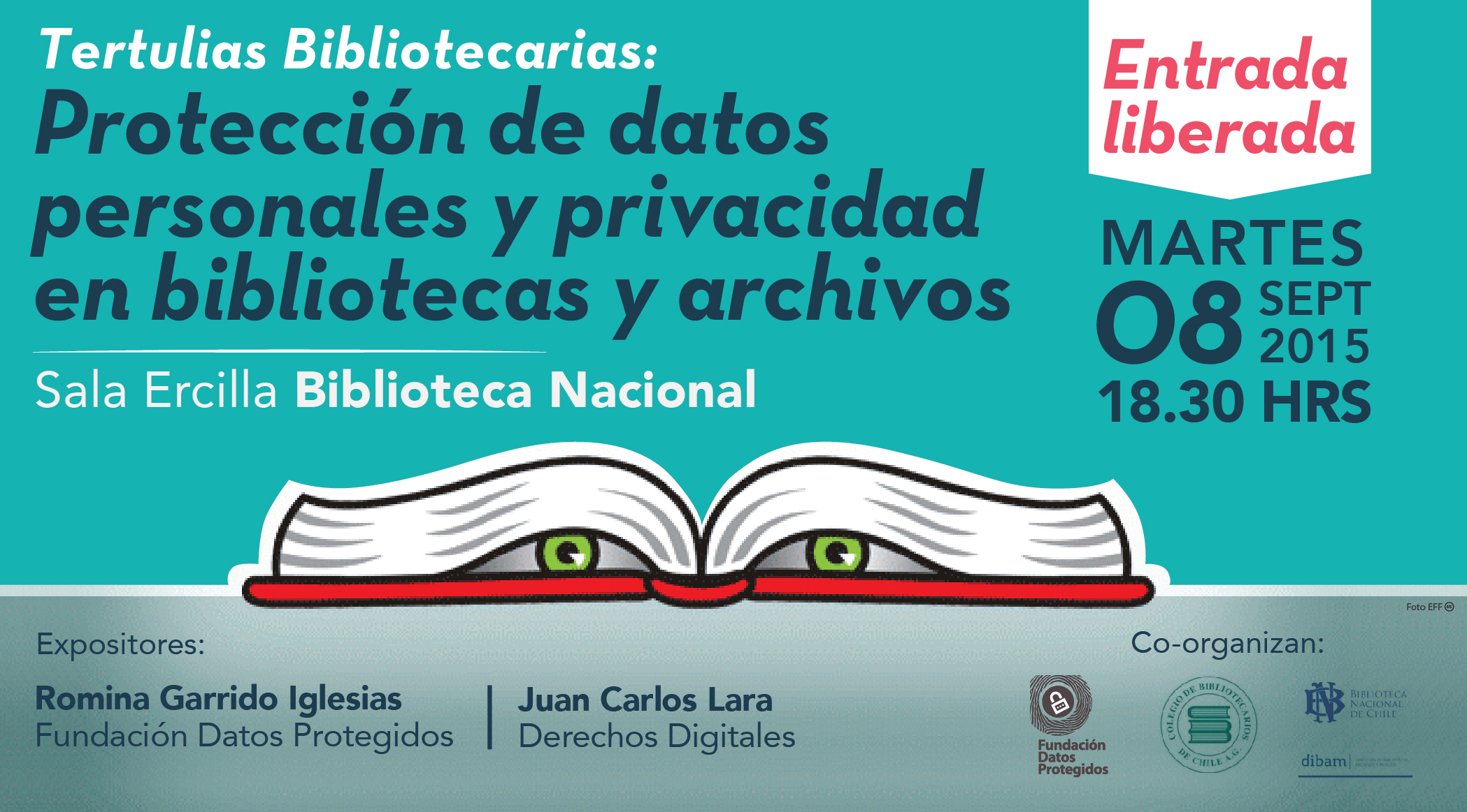 Derechos Digitales participará de jornada sobre protección de datos personales y privacidad en bibliotecas y archivos