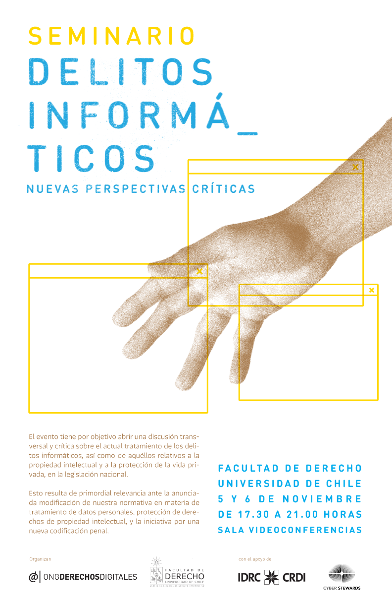 ONG Derechos Digitales presenta el seminario «Delitos informáticos: nuevas perspectivas críticas»