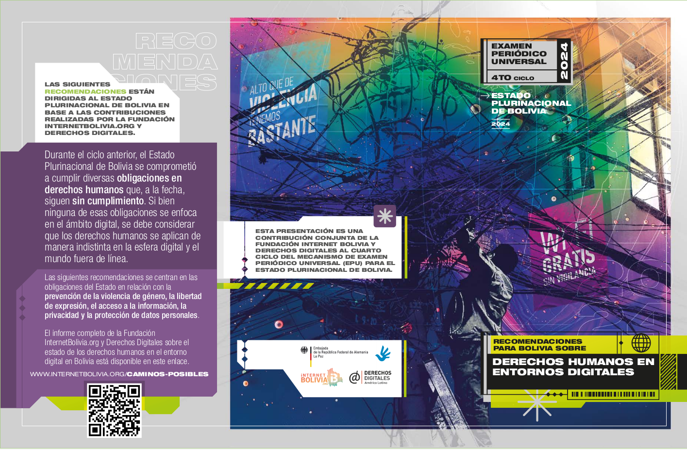 Resumen: Recomendación para Bolivia sobre Derechos Humanos en Entornos Digitales