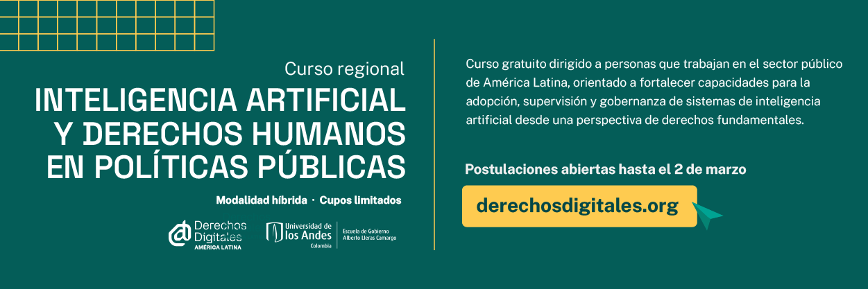 Curso regional sobre IA y derechos humanos: Derechos Digitales en Delfino