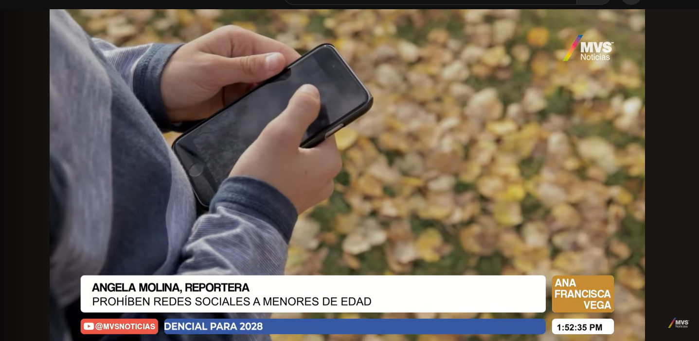 Prohibición de redes sociales a infancias: Derechos Digitales en MVS Noticias