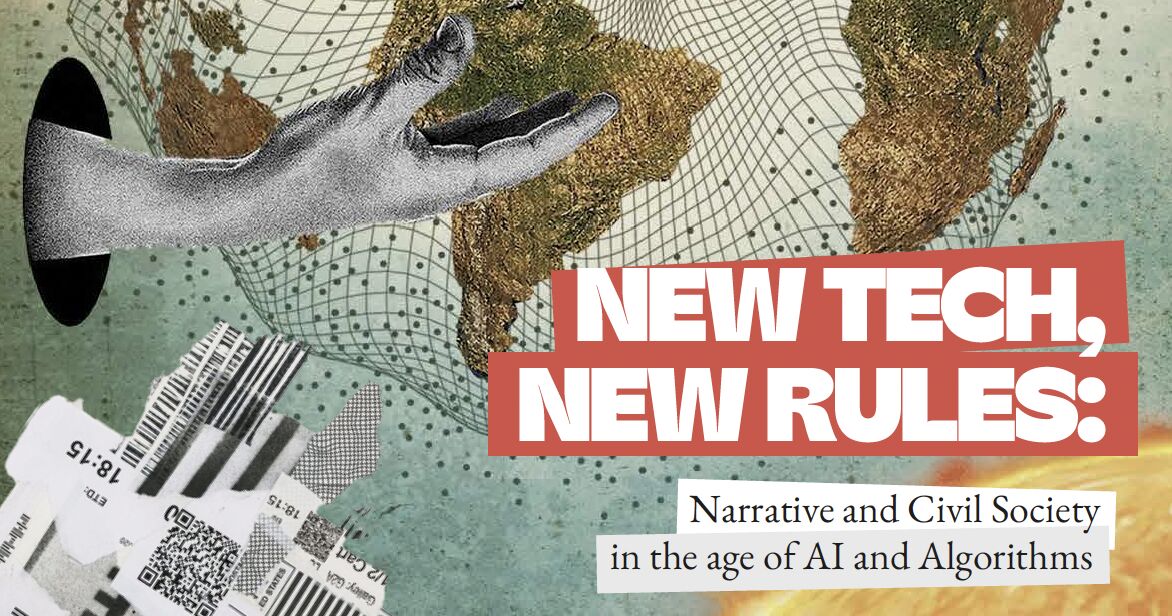 Nuevas tecnologías, nuevas reglas: Narrativas y sociedad civil en la era de la IA y los algoritmos