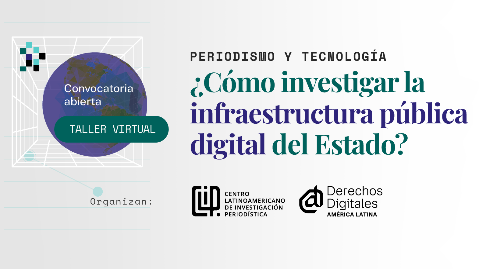 Convocatoria abierta: taller para periodistas sobre infraestructura pública digital y derechos humanos