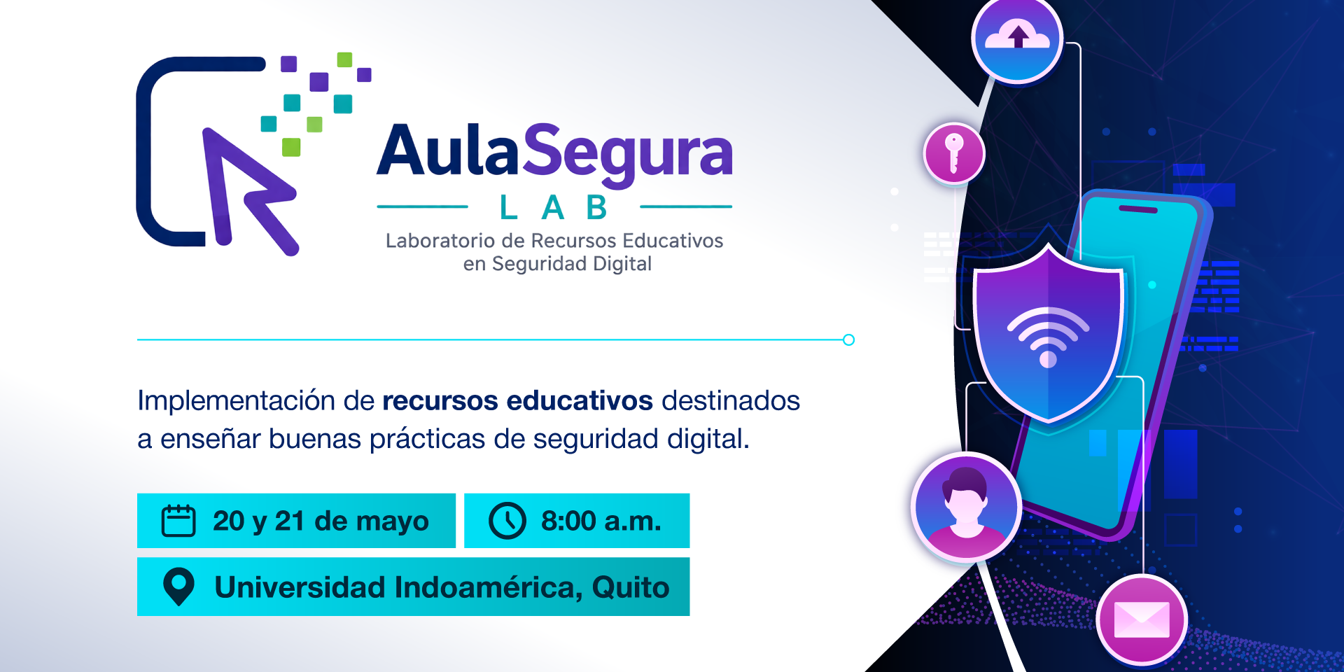 Derechos Digital participó del AulaSegura Lab para impulsar la seguridad digital en el sistema educativo ecuatoriano