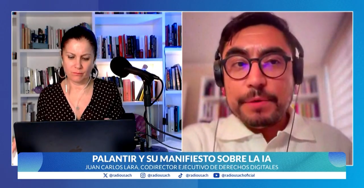 Palantir en América Latina: Derechos Digitales en Radio Usach