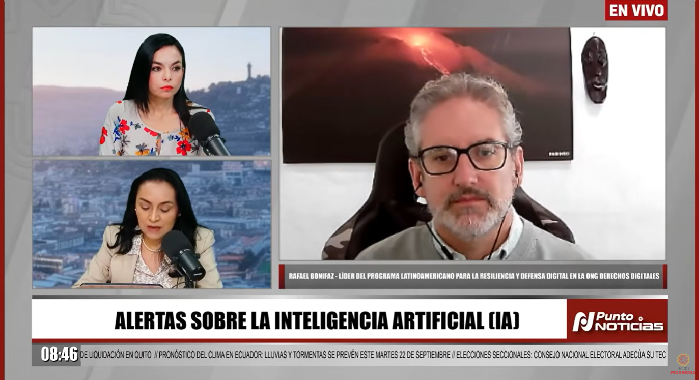 Riesgos en el desarrollo de la IA: Derechos Digitales en Radio Pichincha